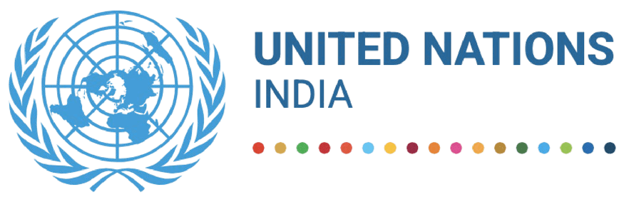 Logo of United Nations India.